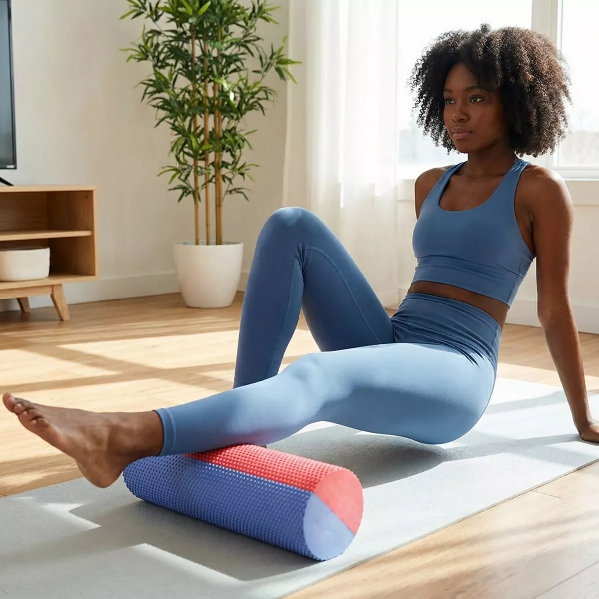 Double Color EVA Yoga Roller