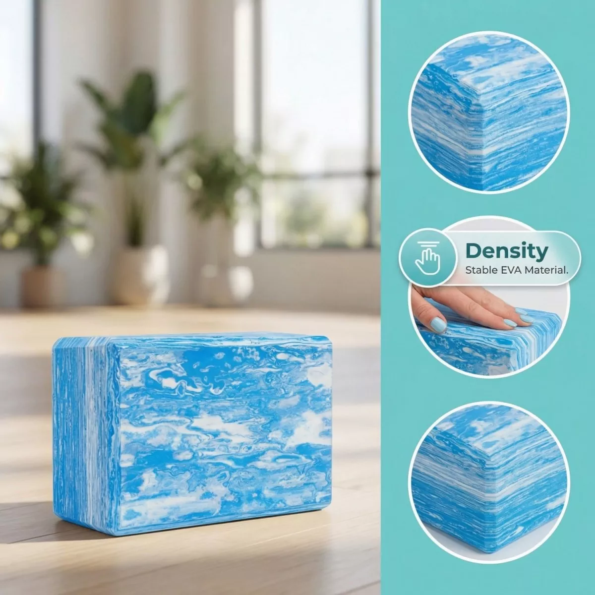 Wood-grain Texture EVA Yoga Block