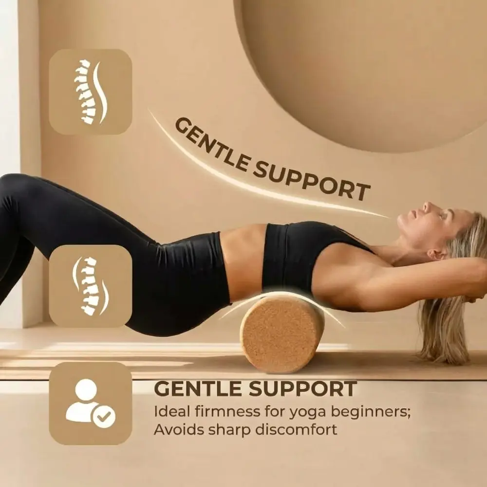 10cm Cork Yoga Roller